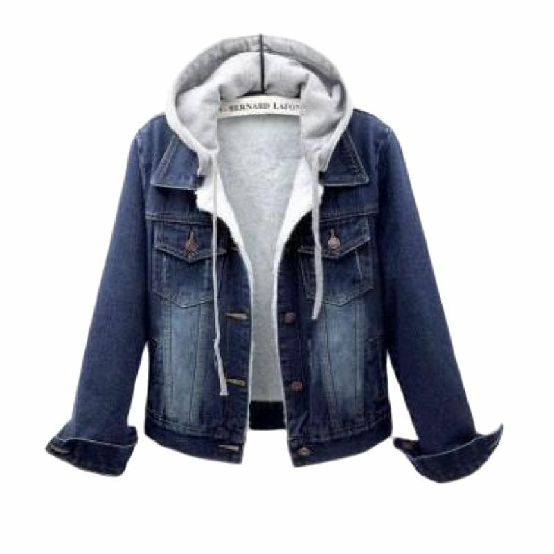 Jackets Women Winter Denim Detachable Female Spring Autumn Sleeveless Wild Tops Short Girls Blue Outerwear Long Coat Streetwear