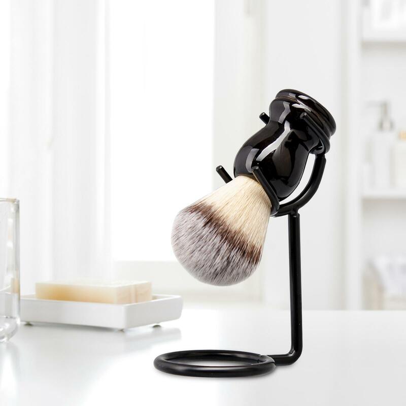 Подставка для бритья и кистей черная прочная устойчивая универсальная сверхмощная подставка для мужчин для салона душ дисплей парикмахерский подарок на день рождения