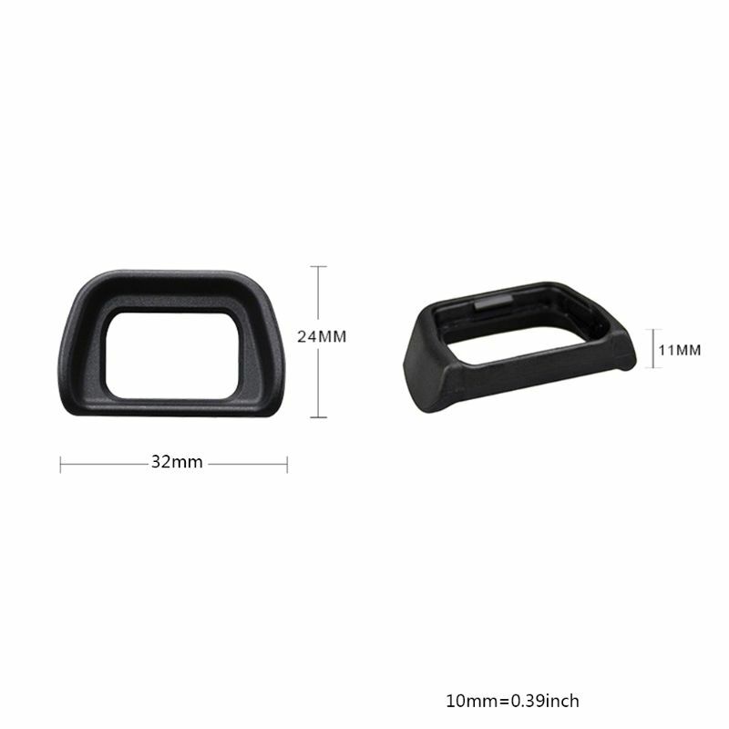 Lensa Eyecup Plastik Lembut untuk Pengganti Jendela Bidik Elektronik Kamera Alpha A6300/A6100/A6000/NEX-6/