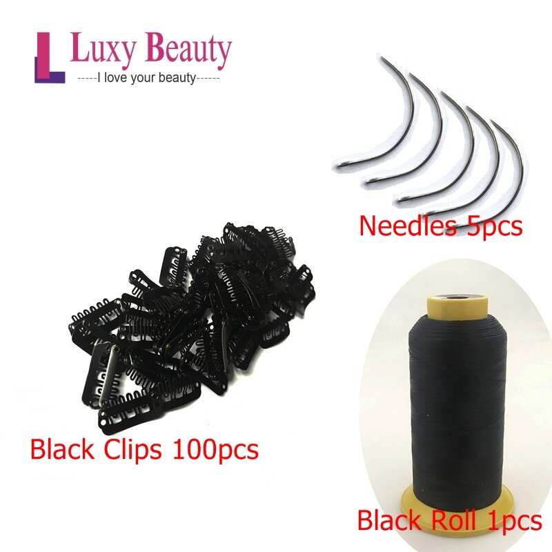 clips for clip in hair extensions 3.2cm Hair Wig Clips withThread For clip in Hair Extension clips for making clip in weave