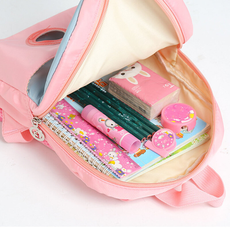 Kids Backpack for Boys Girls Water Resistant Sweet Cartoon Split Elk Bookbag for Students Bookbag Outdoor Daypack