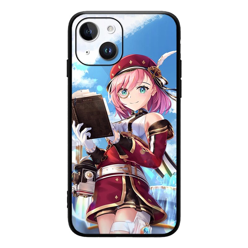 Charlotte Genshin Impact Pneuma-aligned Cryo Character Phone Case for IPhone 15 14 13 12 11 Pro Max Mini XSMax  SE3 2 7 8 Plus