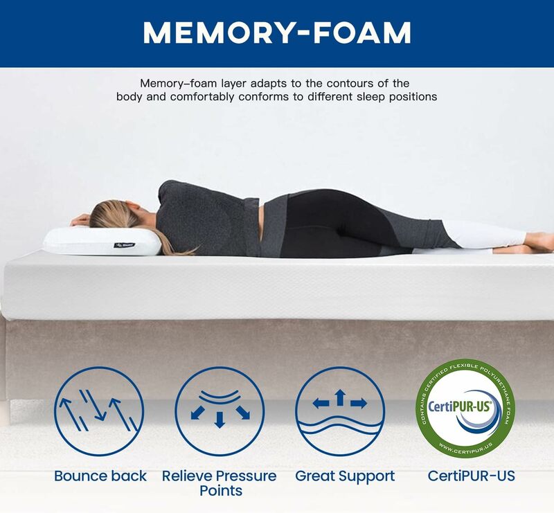 King Mattress 10-inch Gel Memory Foam mattress in Queen Company Mattress for Cool sleep relieves stress