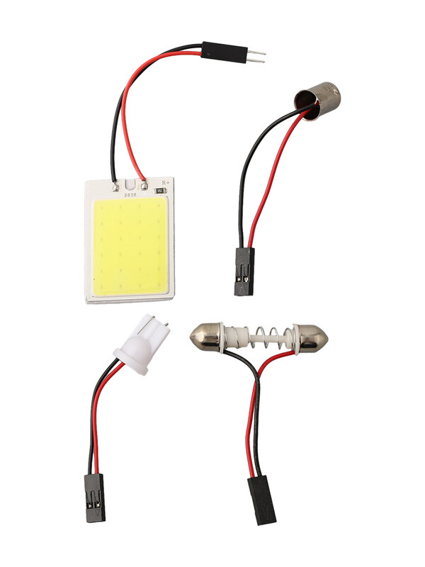 Panel de luz LED COB para cabina, Cuenta de lámpara COB de bajo consumo de energía, enchufe de cuña T10, 16/24/36/48 unidades de Chip