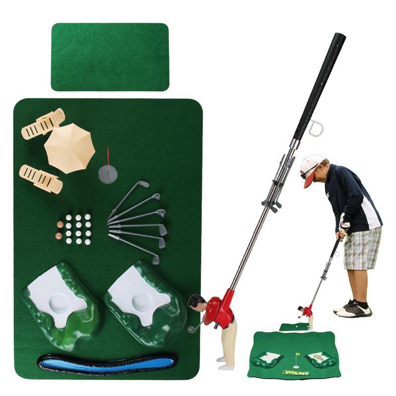 Mini Realistic Golf Game for Kids, Funny Golf Games, Mini Golfer Set, Brinquedo Educacional Seguro, Holiday Gift, Desenvolver Pátio
