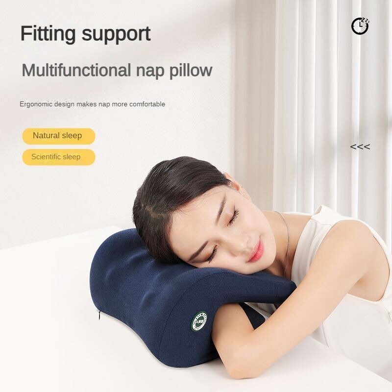 Neck Support Office Rest Lunch Break Orthopedic Student Desk Sleeping Memory Foam Nap Pillow For Travel Headrest