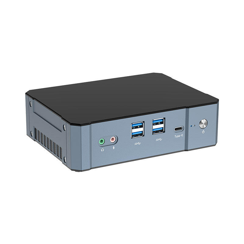 HelorPC-Mini PC Desktop com Interface Thunderbolt4, Intel Core I5-1340P, Dual LAN, Quad Display, RAM DDR4, RFID 4,6 GHz
