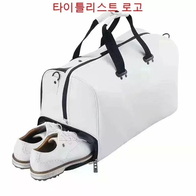 Мужская сумка с вышивкой, брендовая сумка для гольфа из ПУ, водонепроницаемая сумка для одежды, вместительная независимая спортивная сумка для зоны обуви, Бостон