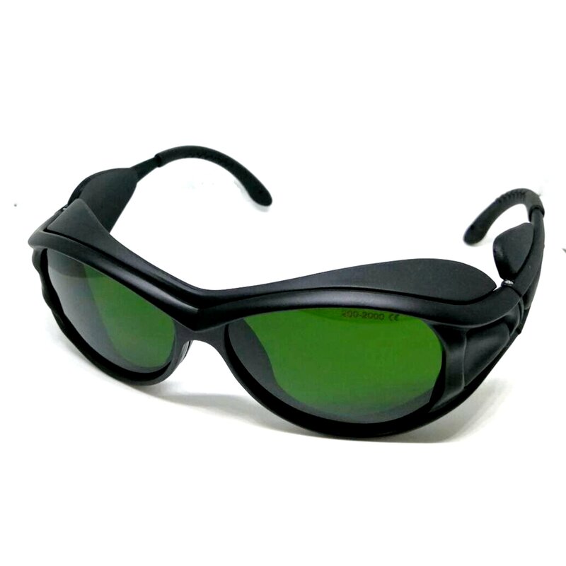 Kacamata pelindung mata Operator kecantikan 200-2000nm kacamata keselamatan Laser IPL dengan penutup mata hitam untuk penggunaan klien