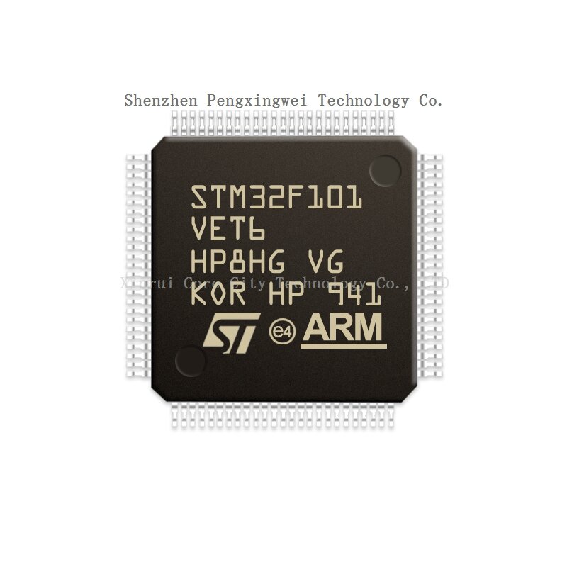 Microcontrolador de STM STM32, STM32F, STM32F101, VET6, STM32F101VET6, LQFP-100, MCU, MPU, SOC, 100% original, novo, no estoque