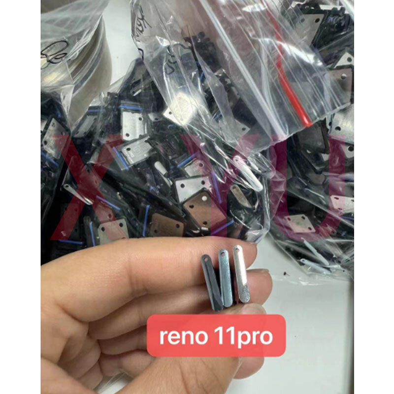 Adaptador de soporte de ranura de bandeja de tarjeta SIM para OPPO Reno 11 Pro, piezas de reparación de enchufe
