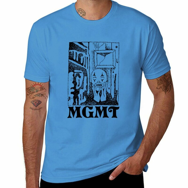 Футболка MGMT, эстетическая одежда, графические футболки, эстетическая одежда, облегающие футболки для мужчин