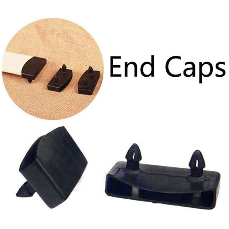 Peças de reposição de plástico Bed Slat Cover, Caps para segurar, ripas de madeira, Bed Base, 55mm X 9mm, 24Pcs