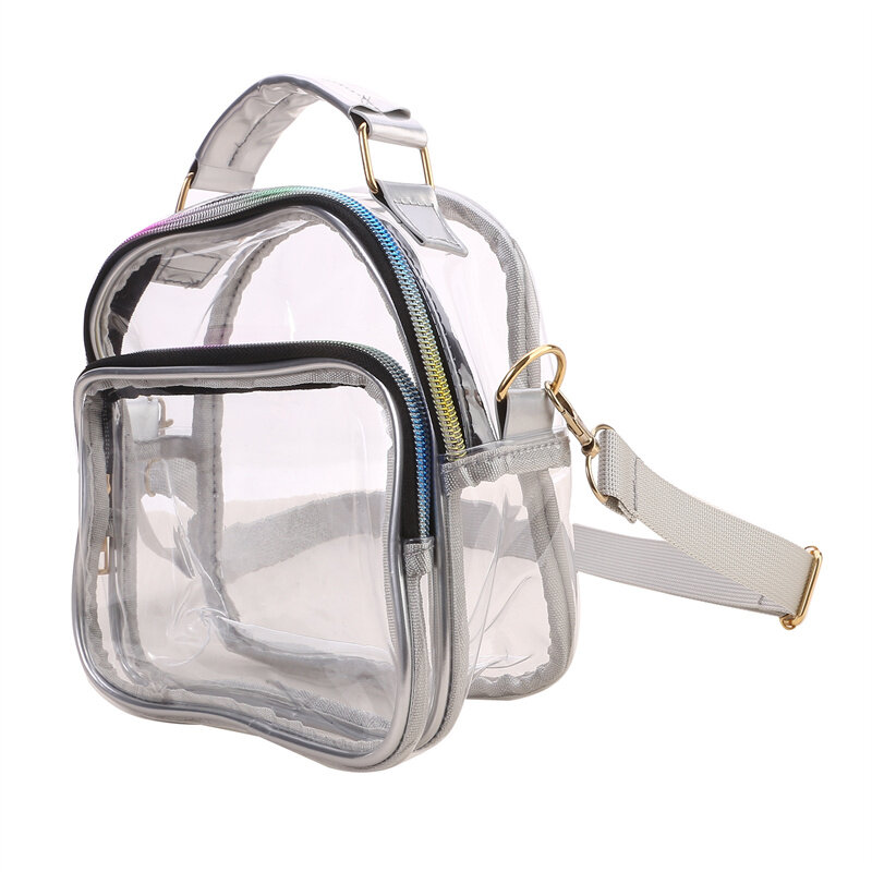 PVC Shoulder Bag Transparent Bag Lipstick Bag Messenger Crossbody Bag Environmentally Friendly TPU Odorless Handbag Coin Purse