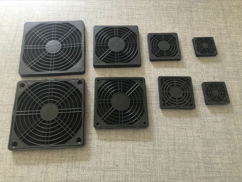Protector de filtro de polvo de ventilador de plástico 3 en 1, 2 piezas, 40mm, 50mm, 60mm, Protector de parrilla, cubierta a prueba de polvo para PC, filtro de ventilador de ordenador