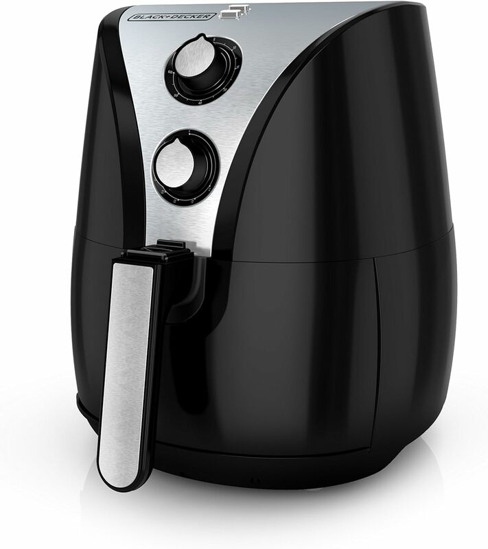 2-Liter Air Fryer, Black/Stainless Steel, HF110SBD