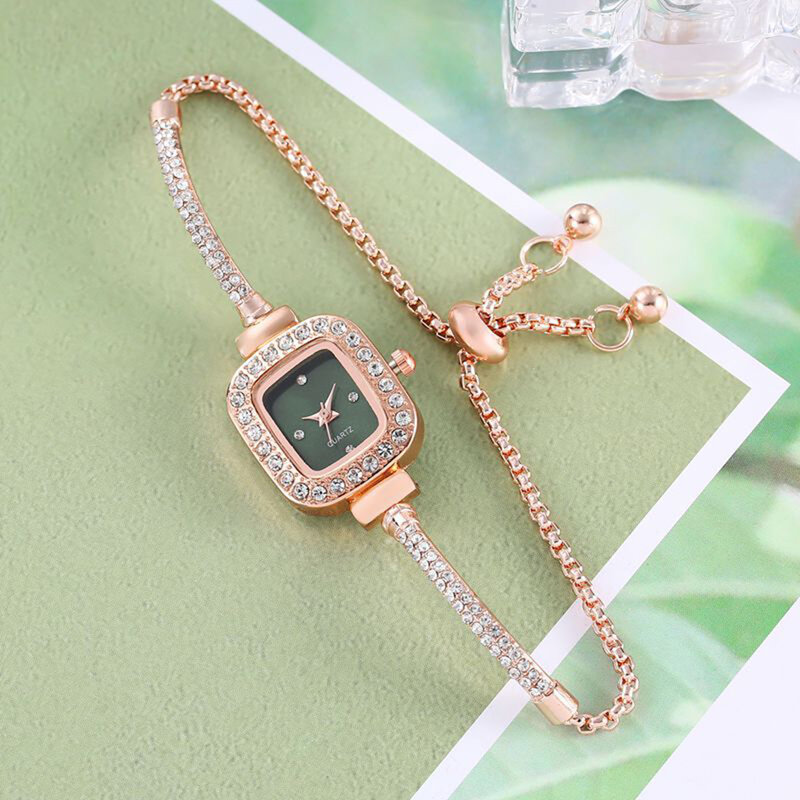 Women's Diamond Watches Bracelet High-End Design Easy Read Dial Shiny Bracelet Watches Wonderful Watches Gift for Women