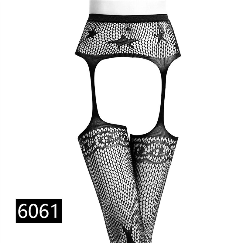 Calzini erotici con fasciatura a tentazione cava Sexy sezione sottile giapponese grande rete legata sopra i calzini al ginocchio calze fumetti di moda