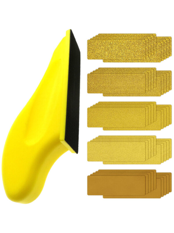 Polishing With 70 Sandpaper Finishing Hook And Loop Handheld Detail Micro Sander Kit Crafts 40 60 80 120 180 Grit Woodworking