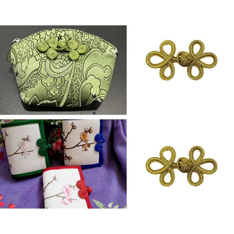 Chinesische Knoten-Verschlussknöpfe, Cheongsam-Dekoration, Hochzeitskleid-Verschluss, Schnallen