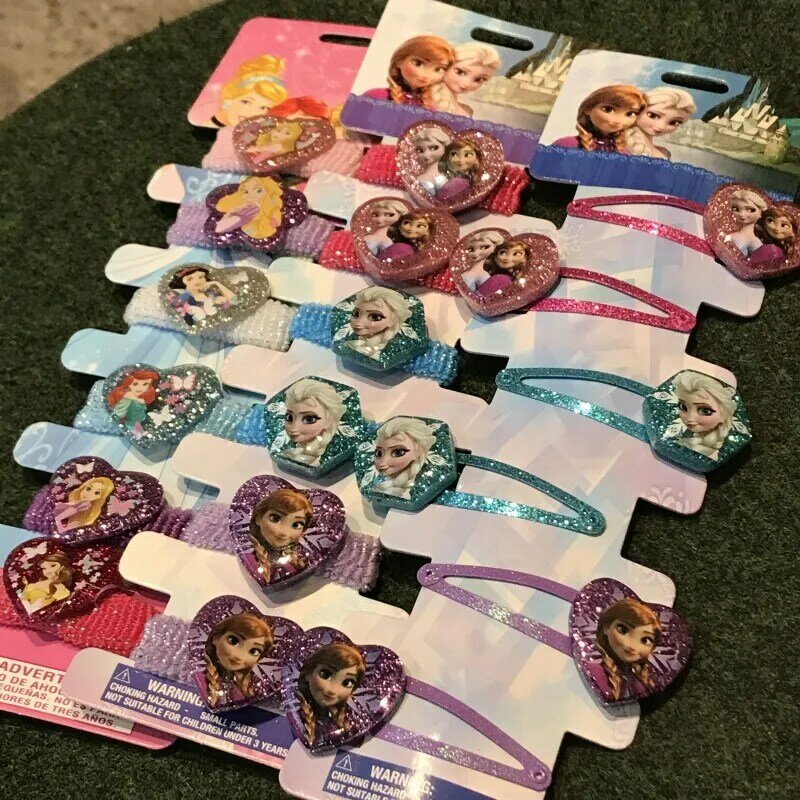 6 pz/pacco Disney Princess Elsa Anna Ariel fermagli per capelli BB forcine Barrettes per neonati bambini ragazze accessori per capelli fai da te regalo per feste