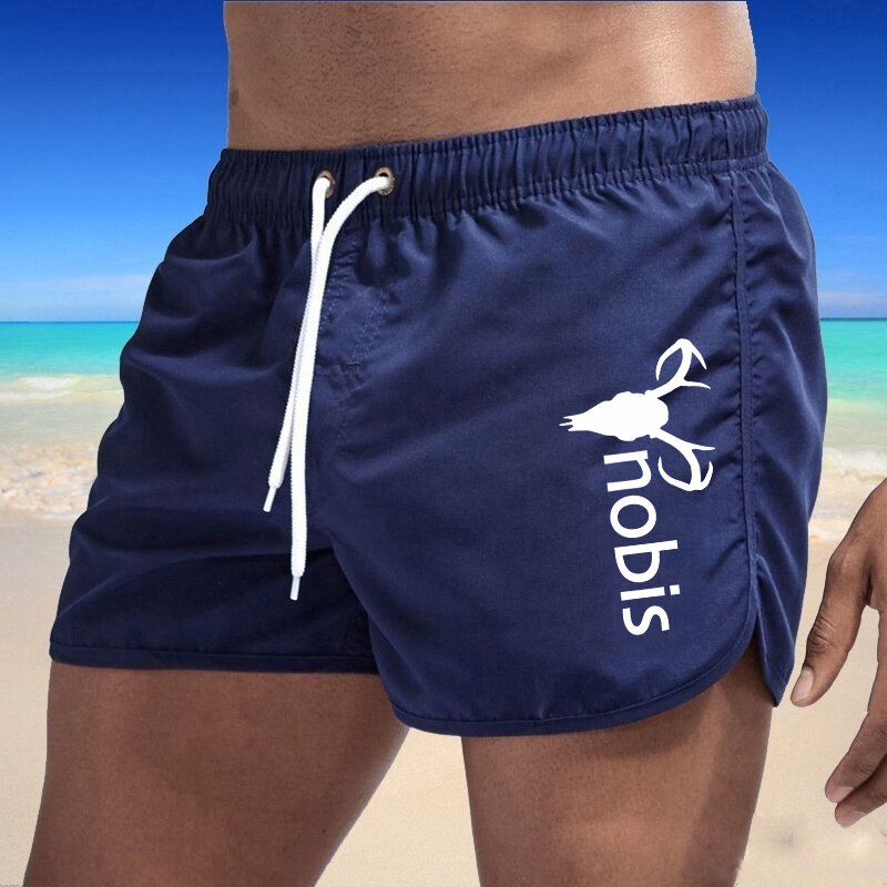 Calções de praia de secagem rápida para homens, calções de luxo, calções de natação, calções de ginástica fitness duráveis, verão