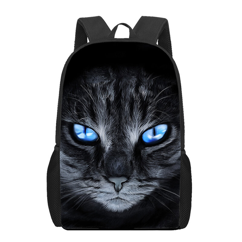 Cute Pet Cat School Bags para meninos e meninas, Mochilas 3D Print, Kids Bag, Kindergarten Backpack, Child Large Capacity Backpack