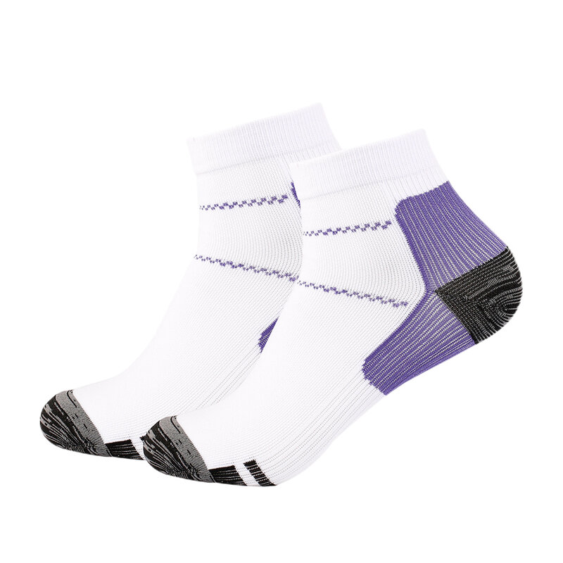 Nylon Sports Socks para Fitness, compressão do pé, reduzir o inchaço, moldar, ao ar livre, correndo