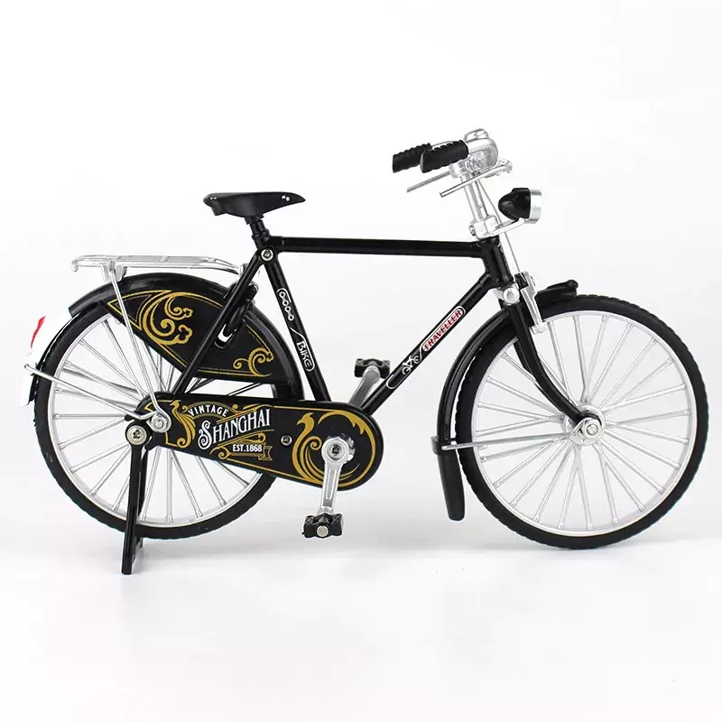 Modelo de bicicleta de montaña Retro 1:10, adorno de aleación nostálgico, colección de regalos para adultos