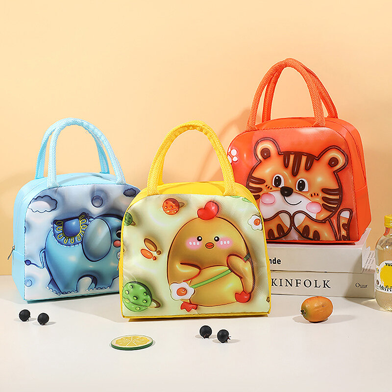 Kawaii Portable Fridge Thermal Bag Women Children's School Thermal Insulated Lunch Box Tote Food Small Cooler Bag Pouch Lonchera