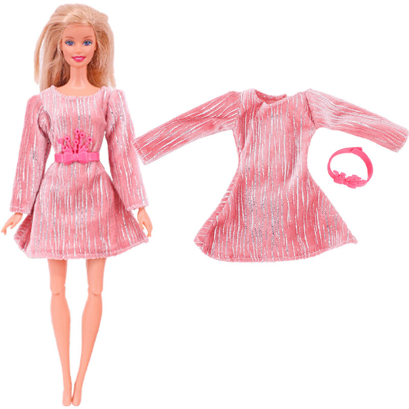 1 шт. Розовая Одежда для шарнирной куклы, модное пальто, брюки, платье, для шарнирных кукол 30 см и 11,8 дюйма, подарок, аксессуары для шарнирных кукол, миниатюрные предметы