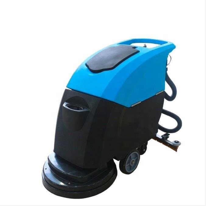 industrial automatic walk behind electric washing dryer cleaning machine floor scrubber
