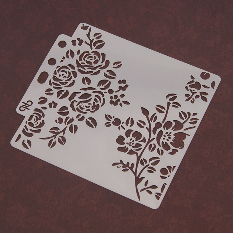 Wydrążony szablon do rysowania Różne wzory Wydrążony szablon do malowania do scrapbookingu DIY Dekoracja tortu (S54)
