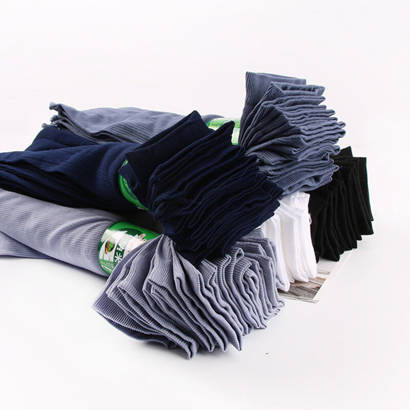 Chaussettes d'été coordonnantes pour hommes, lot de 10 paires, souples, fines, respirantes, transparentes, à la mode