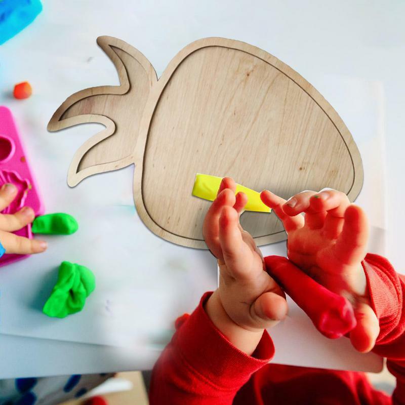 Wood Sensory Tray Wooden Unique Pattern Preschool Sorting Tray Educational Toys Teaching Aids Funny Toys For Children Girls Boys