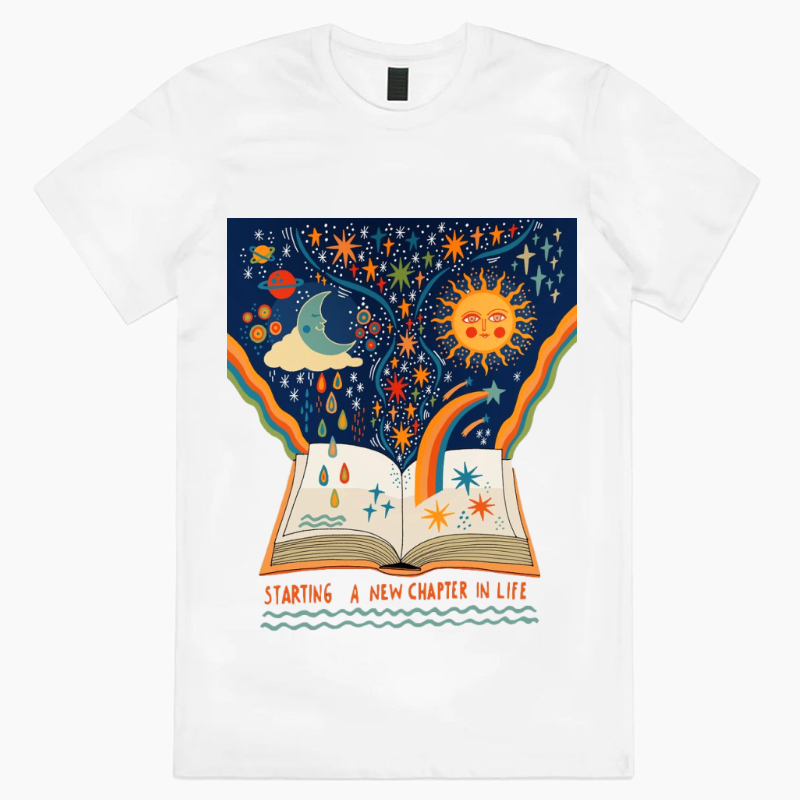 Camiseta de manga curta com estampa criativa feminina, camiseta da moda, gola redonda, roupa confortável, moda Y2K, verão, novo, 2024