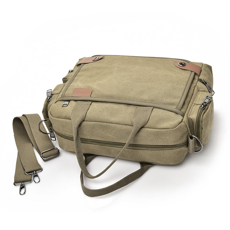متعددة الوظائف حقيبة حقائب من القماش عالية الجودة الرجال الأعمال حقيبة كتف الرجال عادية ريترو حقيبة ساعي حقيبة يد للسفر XA107WC