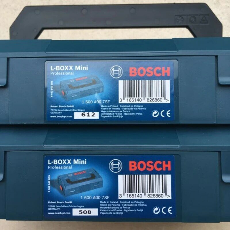Bosch l-boxx mini caixa de armazenamento durável à prova de choque peças parafuso bits acessórios caixa de armazenamento empilhável