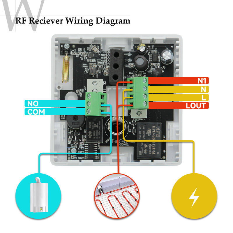BEOK الذكية RF اللاسلكية ترموستات واي فاي لتدفئة الأرضيات والغاز المرجل شاشة LCD غرفة متحكم في درجة الحرارة يعمل مع اليكسا