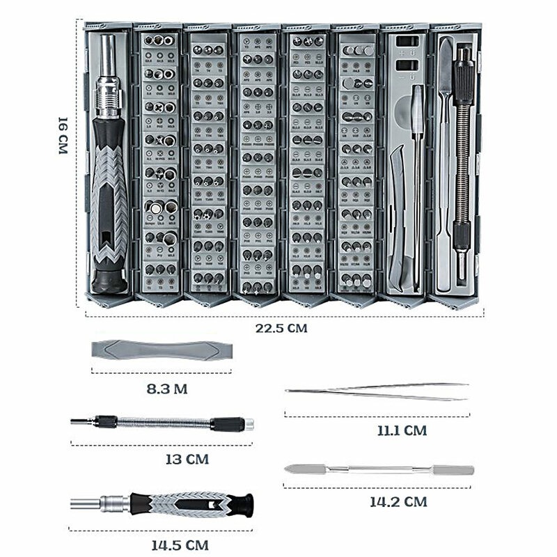 WOZOBUY 126 in 1 Precision Screwdriver Set Professional Magnetic Repair Tool Kit for Computer, Laptop, Macbook, Game Console