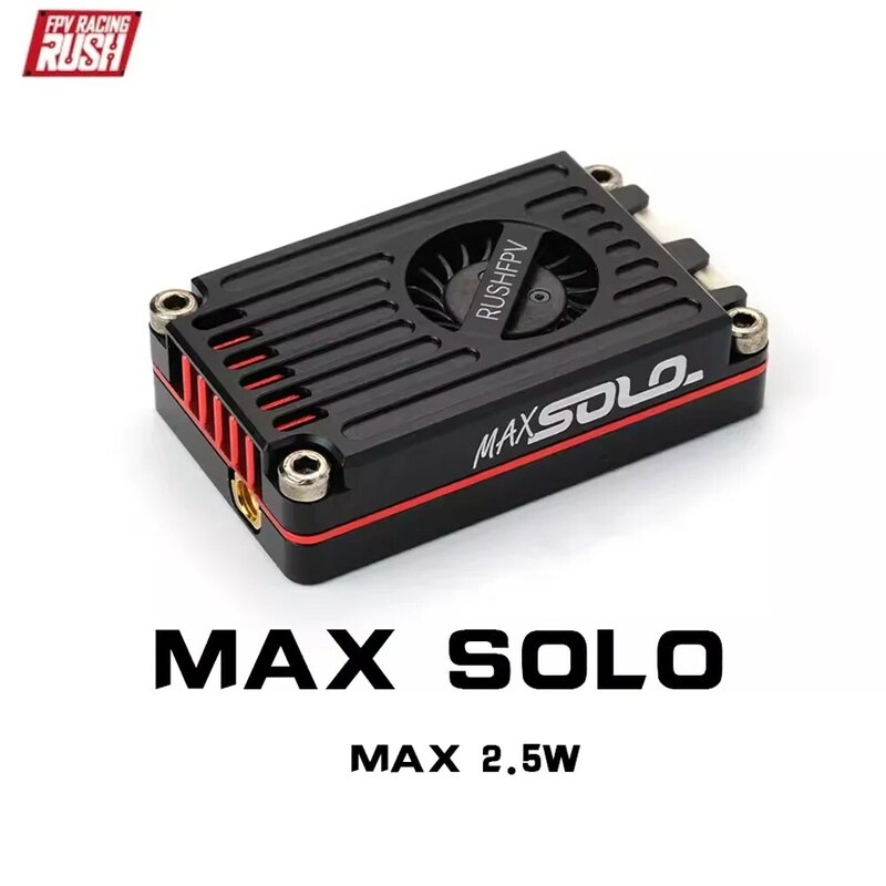 RUSH MAX SOLO 5.8GHz 2.5W VTX Video Transmitter 48CH/37CH CVBS PAL/ NTSC With Antenna For RC FPV Long Range Fixed-wing Drones