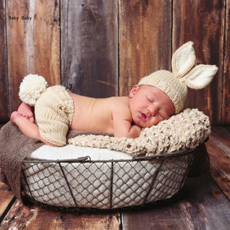 Mignon infantile photographie accessoire bébé coton extensible accessoire barboteuse tricot délicat barboteuse Q81A
