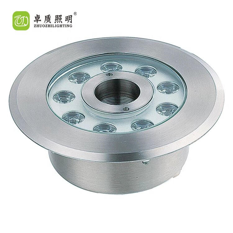 Lampu berkualitas tinggi dan desain sirkuit IP68 Dmx 12 Volt cahaya air mancur Led aluminium
