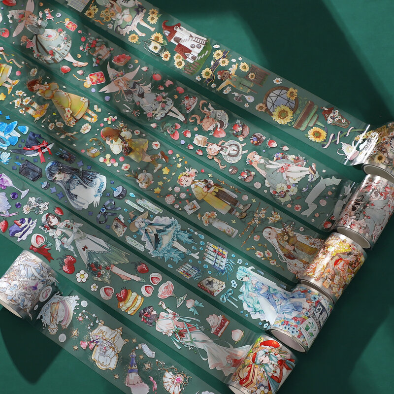 300Cm Leuke Meisje Journal Collage Huisdier Waterdichte Washi Tape Diy Scrapbooking Decoratie Materiaal Masking Tapes Kawaii Briefpapier