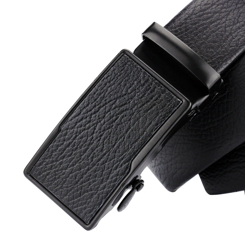 حزام جلد مع مشبك أسود رفيع للرجال والنساء ، أحزمة خصر عصرية ، A37