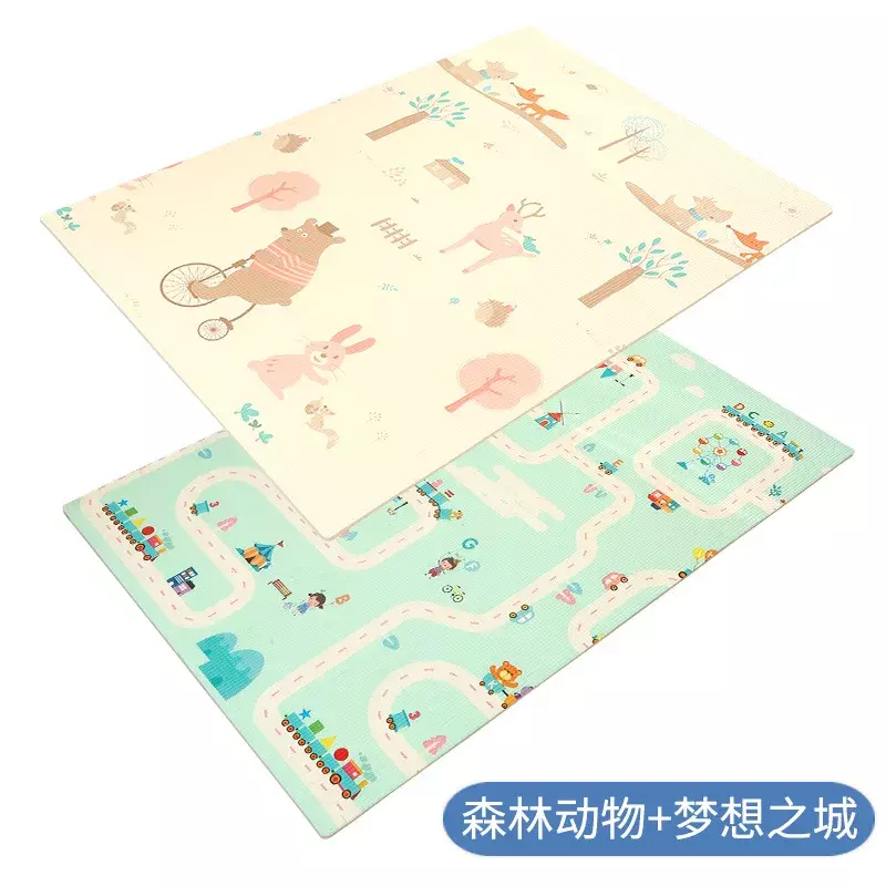 Популярный игровой матовый Детский развивающий игровой коврик с принтом, детский коврик