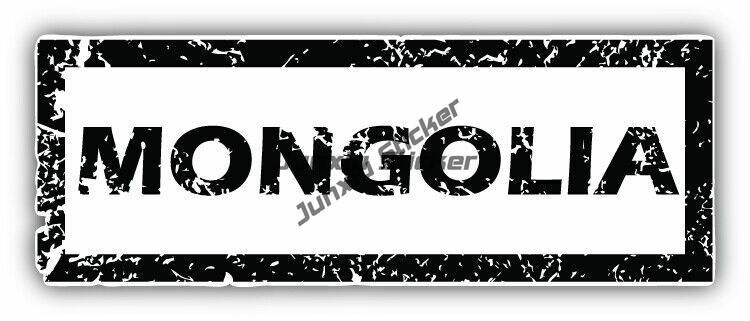 Mongol Banner Stamp Car Bumper Adesivo, Decalque-Scratch Cover, Motocicletas, Acessórios de Van, Camperize
