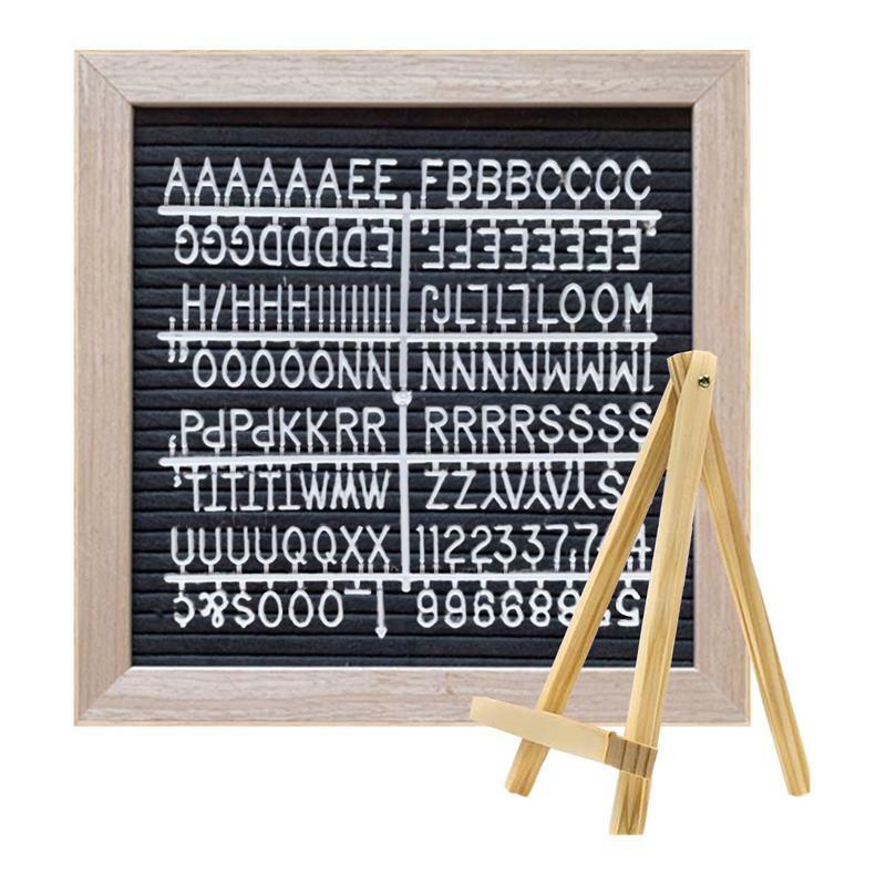 Felt Letter Board Wooden Small Message Board Fashionable Mother's Day Decoration Elegant Announcement Sign With Stand For Home