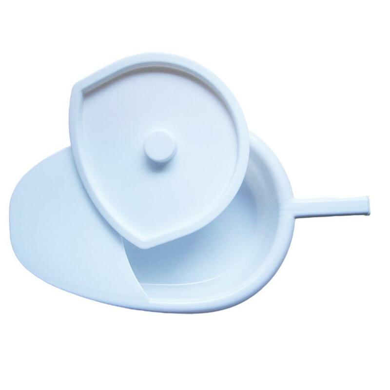 Plastic Bed Pan with Lid Urinal for Bedridden Patients Elderly Home Durable