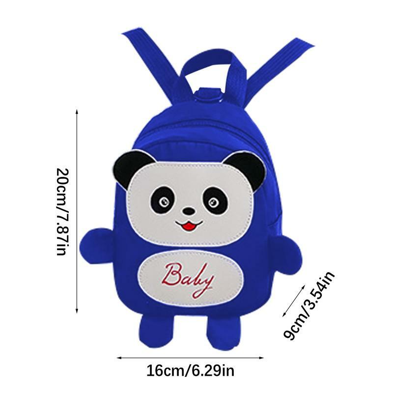 Zaino per bambini carino zaino per bambini con organizzatori da viaggio per bambini Panda dei cartoni animati con cinturino di prevenzione perso per snack